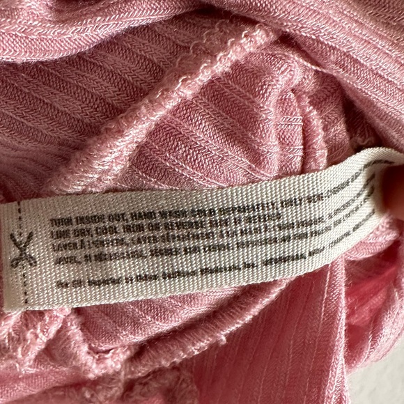 Intimately Free People Light Pink Dainty Ruffle Peplum Tank Top Size Medium EUC - Picture 6 of 7